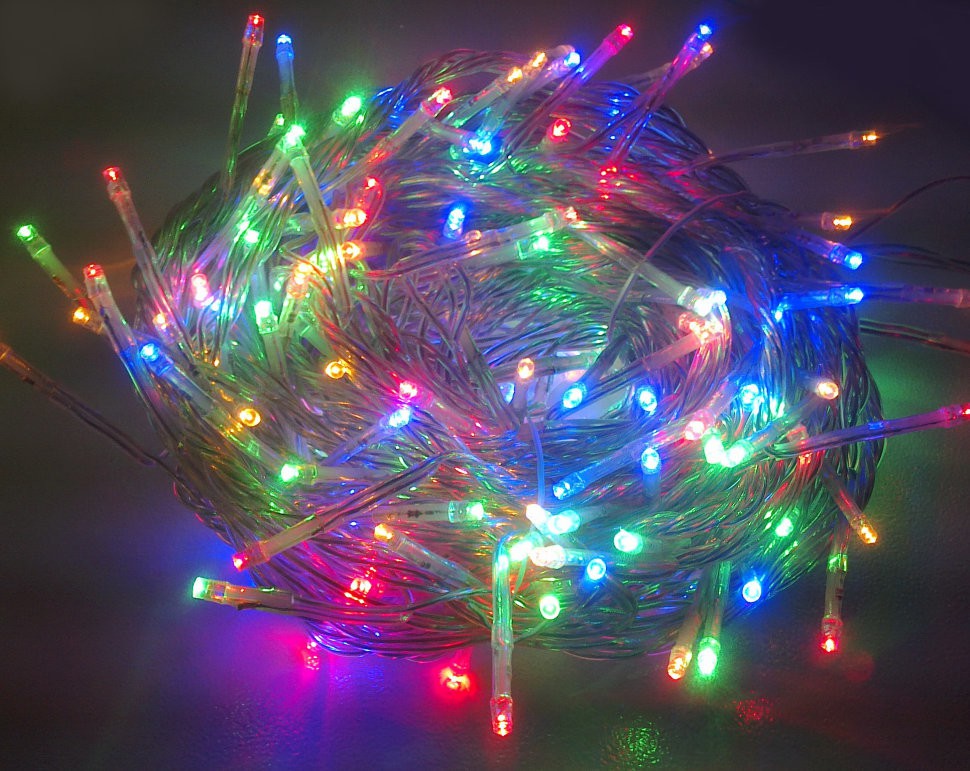 Гирлянда Нить 200-лампочек LED цвет мультик