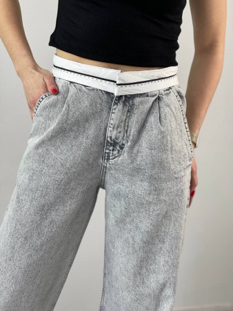 Женские джинси с поясом (Палаццо сер)