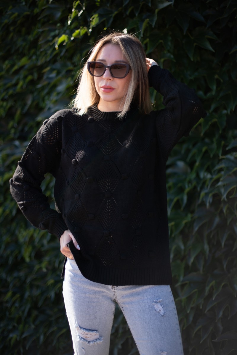 Женский стильный свитер  (42-48)