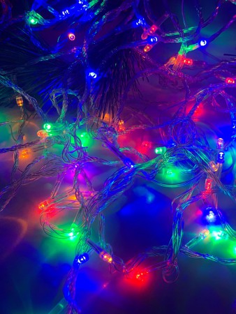 Гирлянда Нить 300-лампочек LED цвет мультик