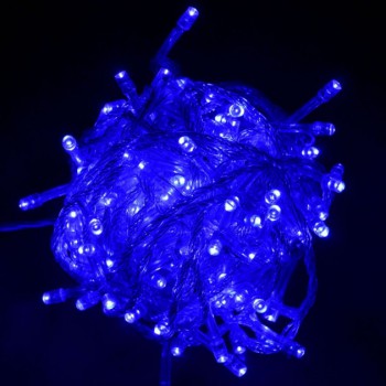 Гирлянда Нить 100-лампочек LED цвет синий