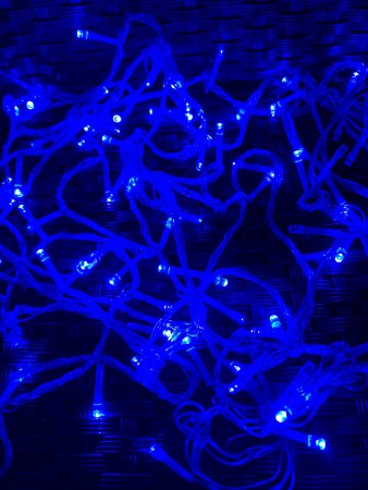 Гирлянда Нить 400-лампочек LED цвет синий