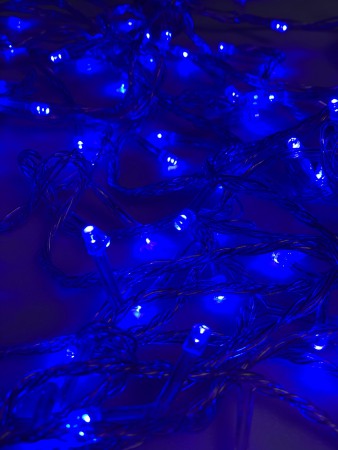 Гирлянда Нить 500-лампочек LED цвет синий